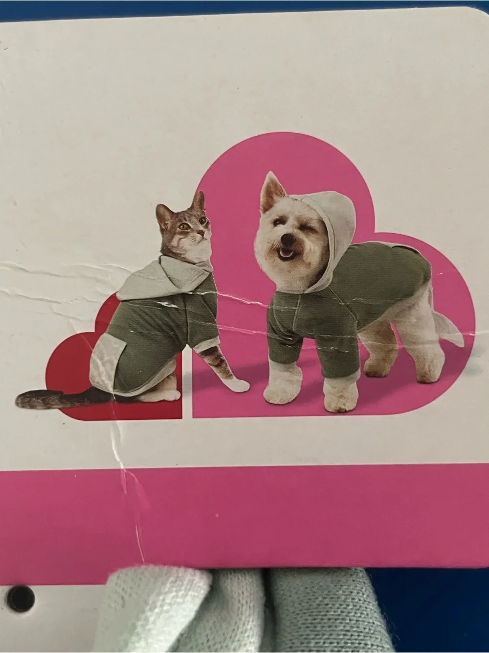 Boots & Barkley Pink and Red Extra-Small Sweatshirt Pet Apparel